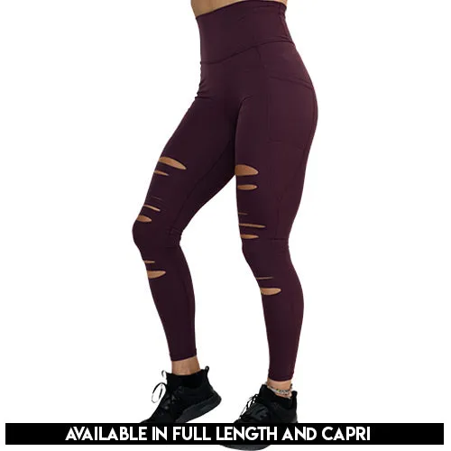 Tear It Up 2.0 Leggings | Plum