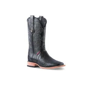 Texas Country Exotic Boot A9 Alligator Cola Black Square Toe