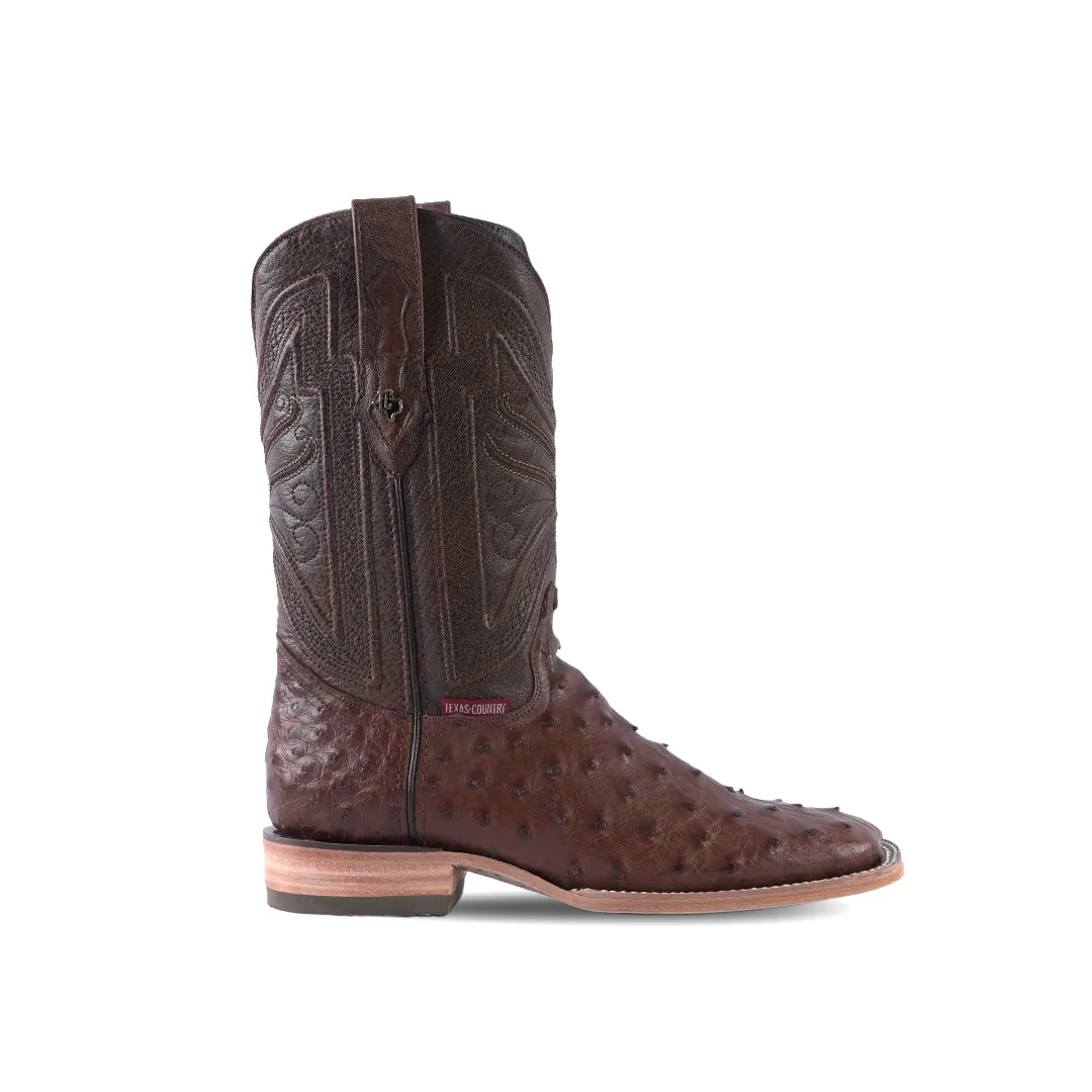 Texas Country Western Exotic Boot Ostrich Kango Square Toe AV20