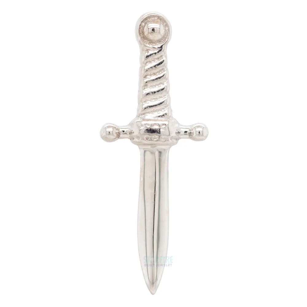 threadless: Slasher Dagger Pin in Gold