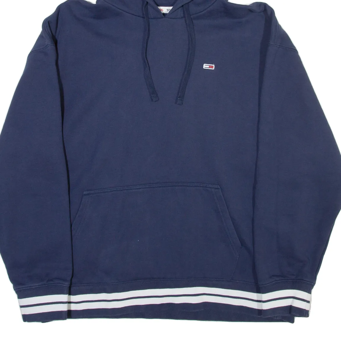 TOMMY HILFIGER JEANS Mens Blue Hoodie L