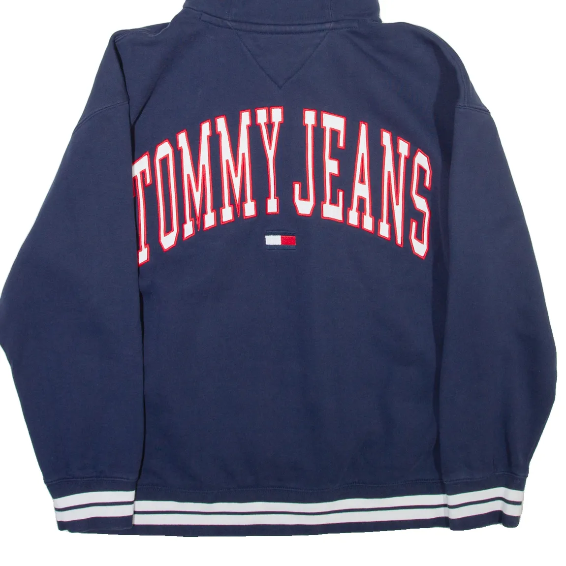 TOMMY HILFIGER JEANS Mens Blue Hoodie L