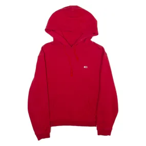 TOMMY HILFIGER JEANS Mens Red Hoodie M