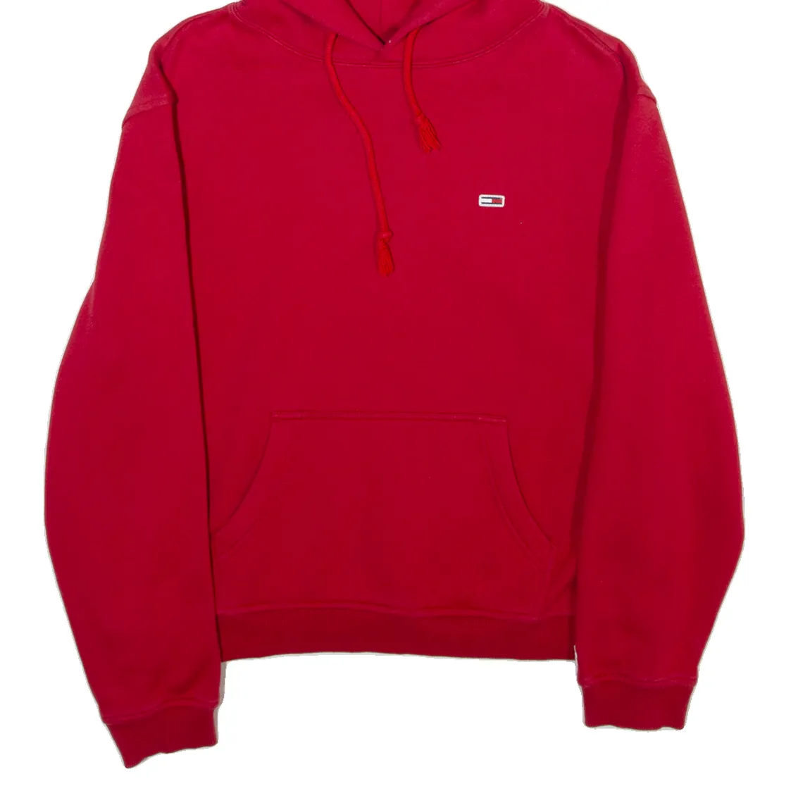 TOMMY HILFIGER JEANS Mens Red Hoodie M