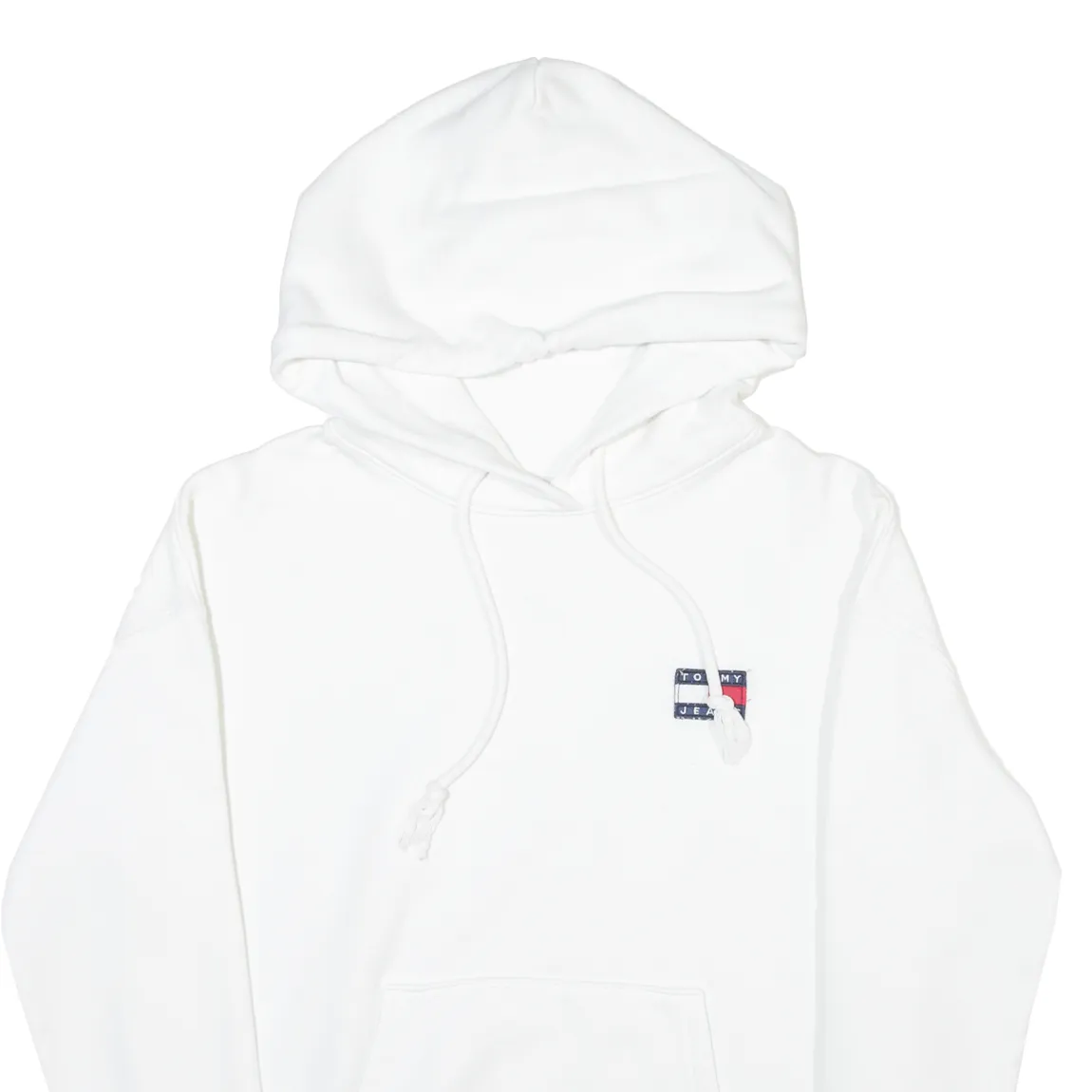 TOMMY HILFIGER Mens White Hoodie XS