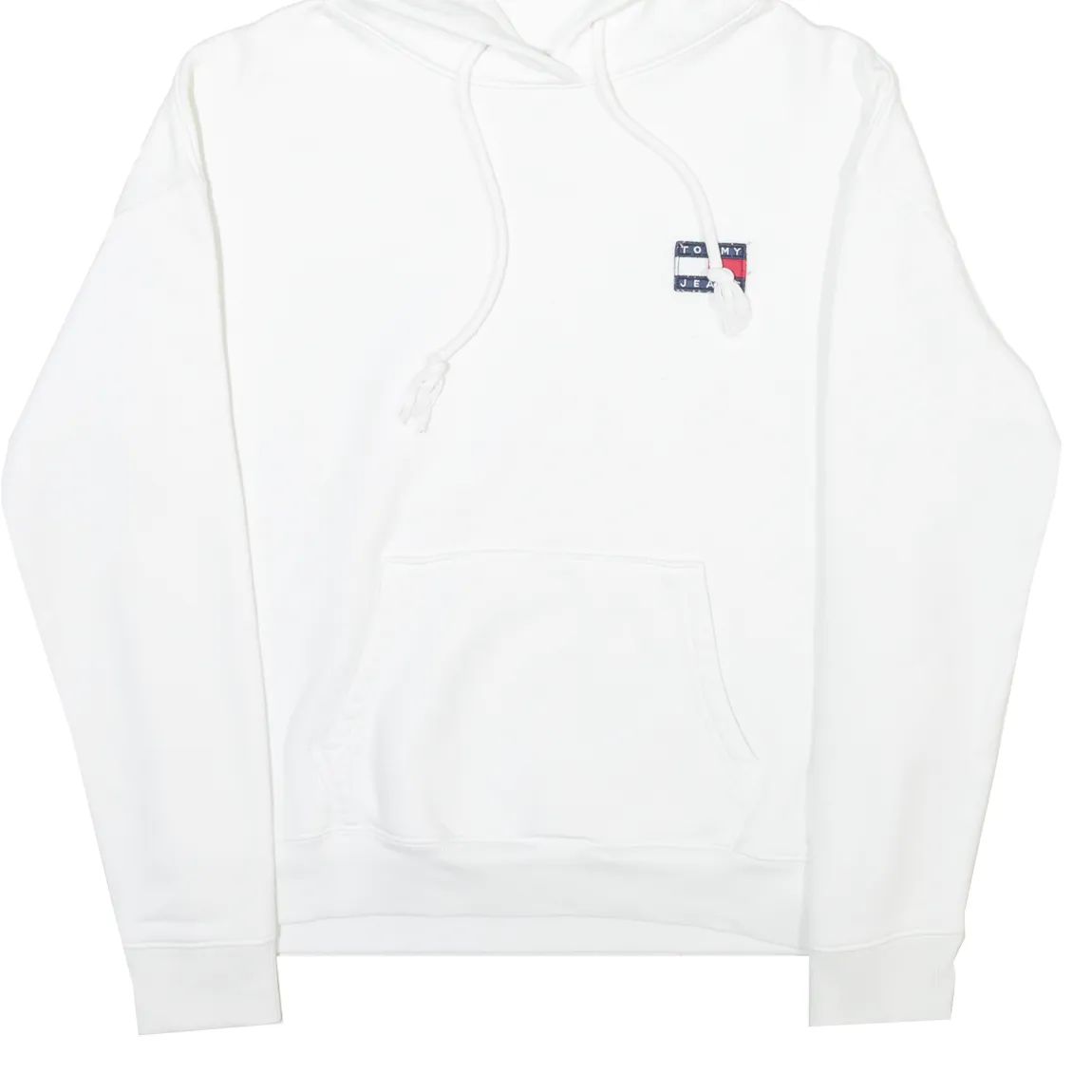 TOMMY HILFIGER Mens White Hoodie XS