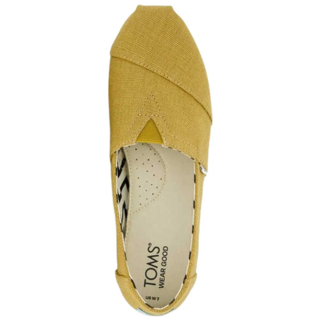 TOMS Shoes Alpargata Golden Honey Heritage Canvas (Women's)