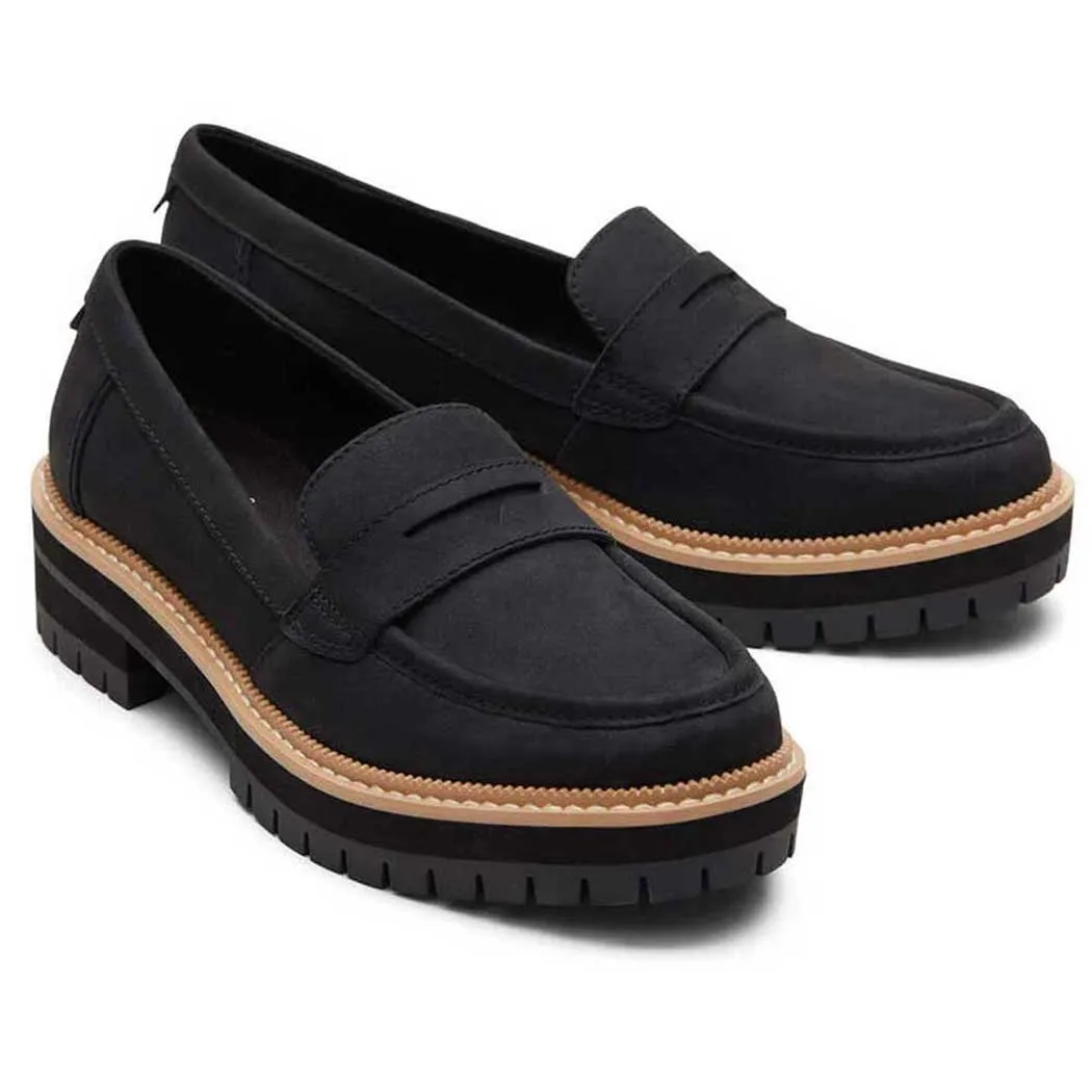 TOMS Shoes Cara Loafer Black (Women's)