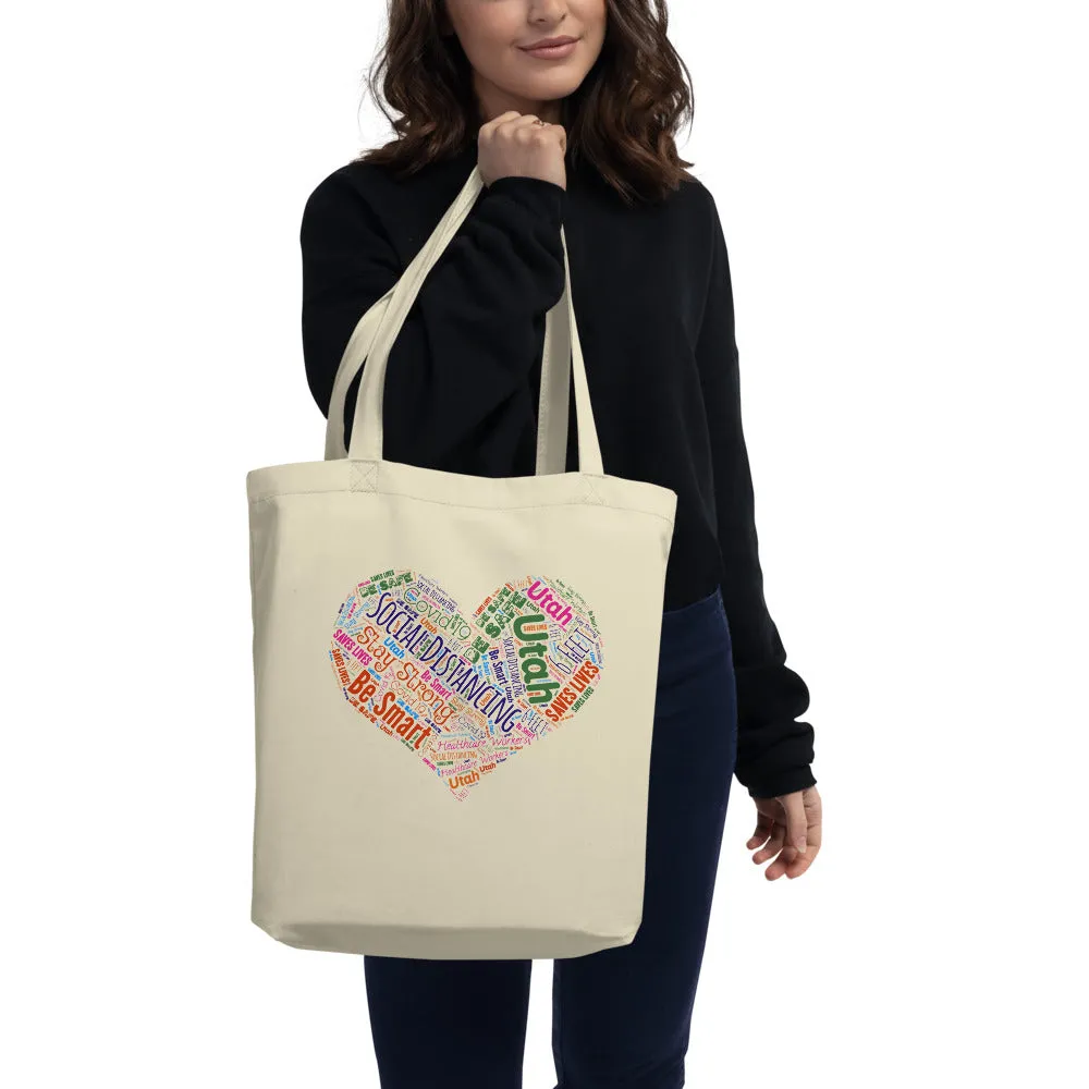 Utah - Social Distancing Tote Bag - Eco Friendly