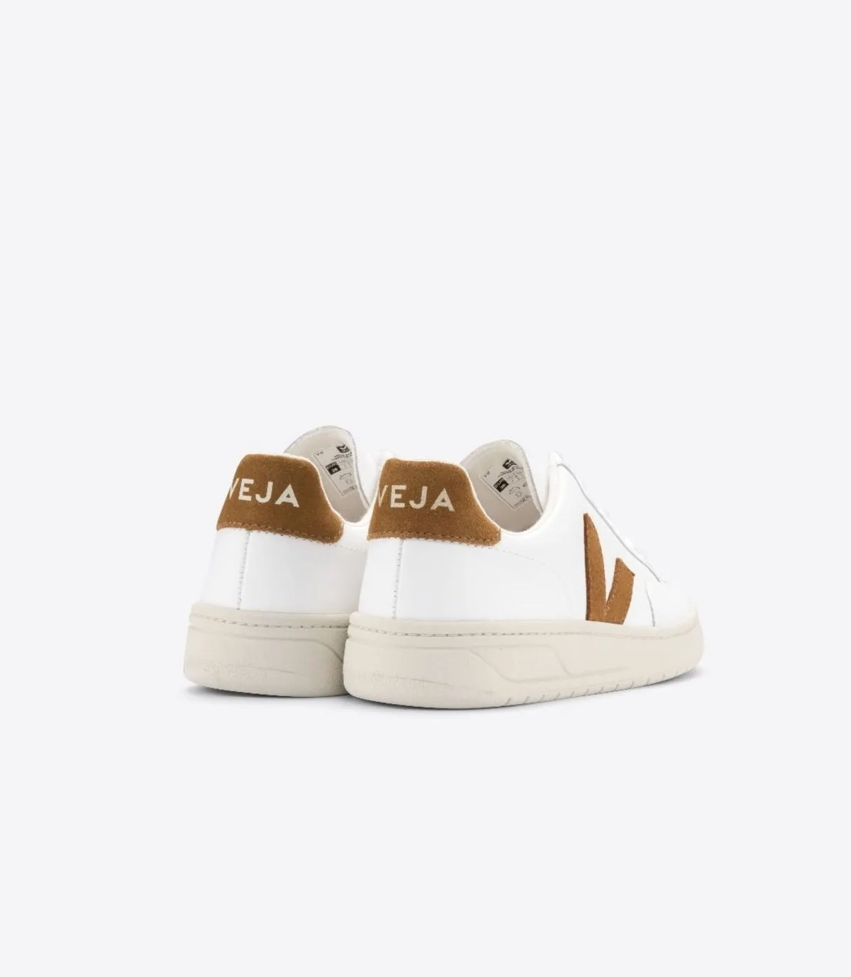 V-12 leather sneaker - Extra White/camel