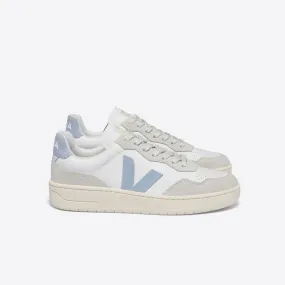 V-90 Leather Sneaker (White + Steel)