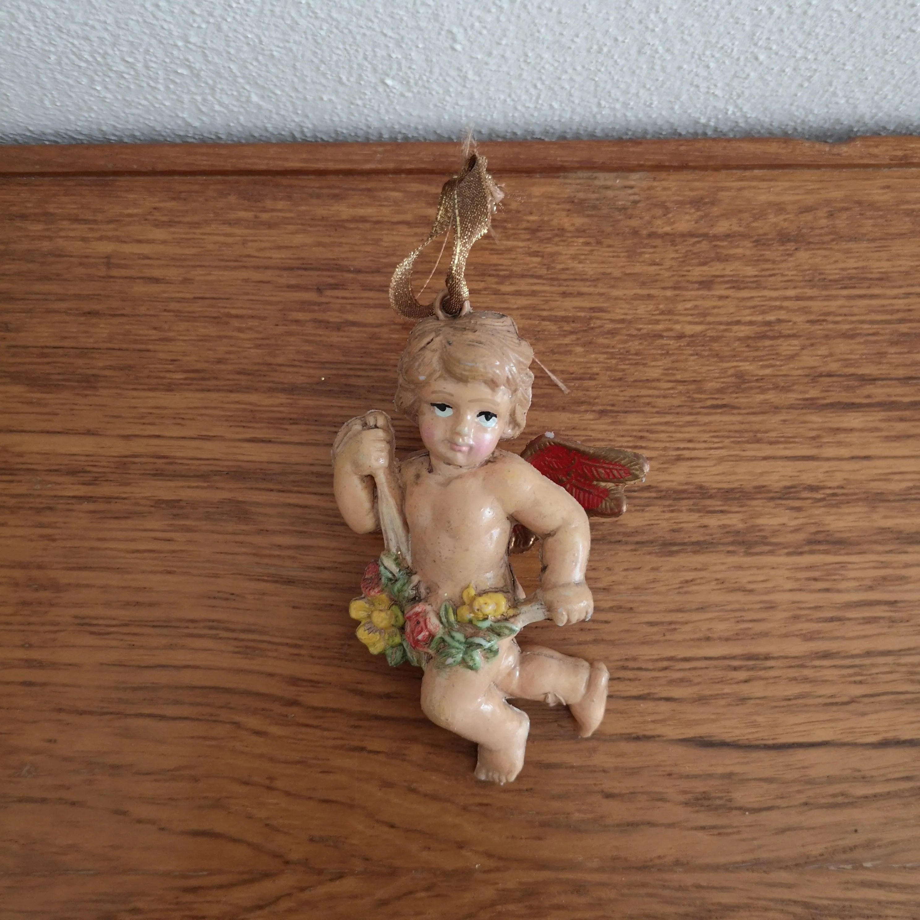 Vintage christmas ornament angel E