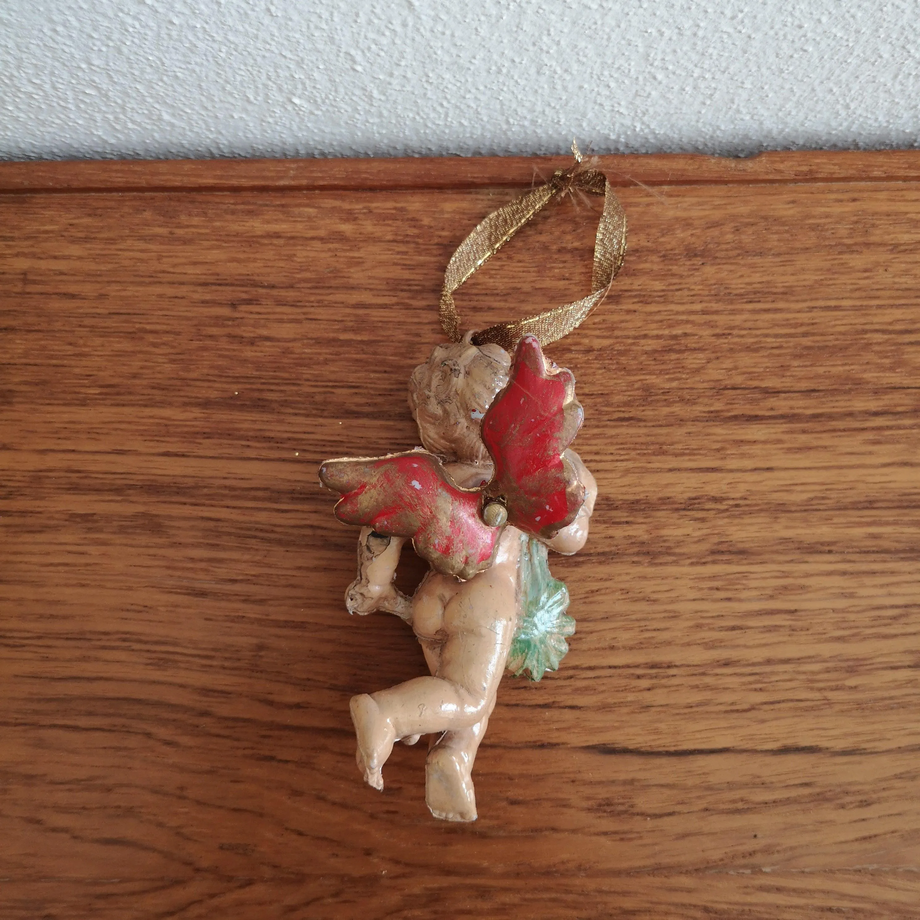 Vintage christmas ornament angel E