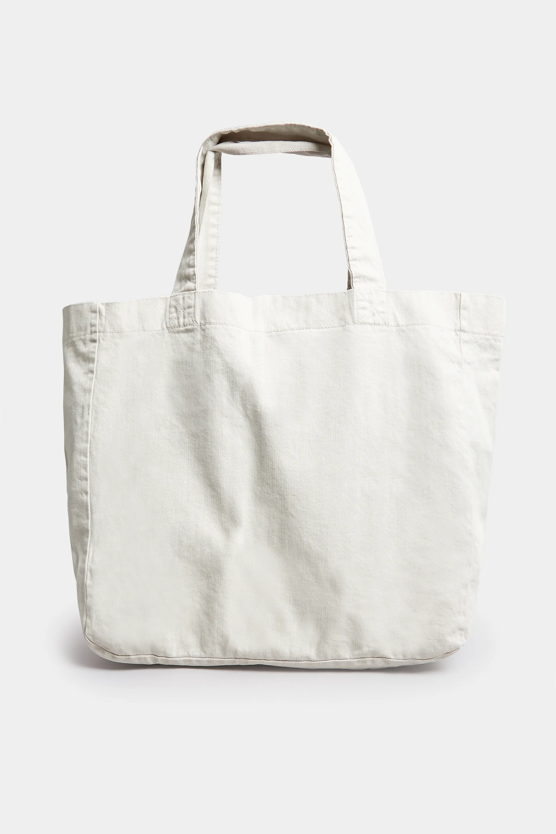 White Canvas Pocket Tote Bag