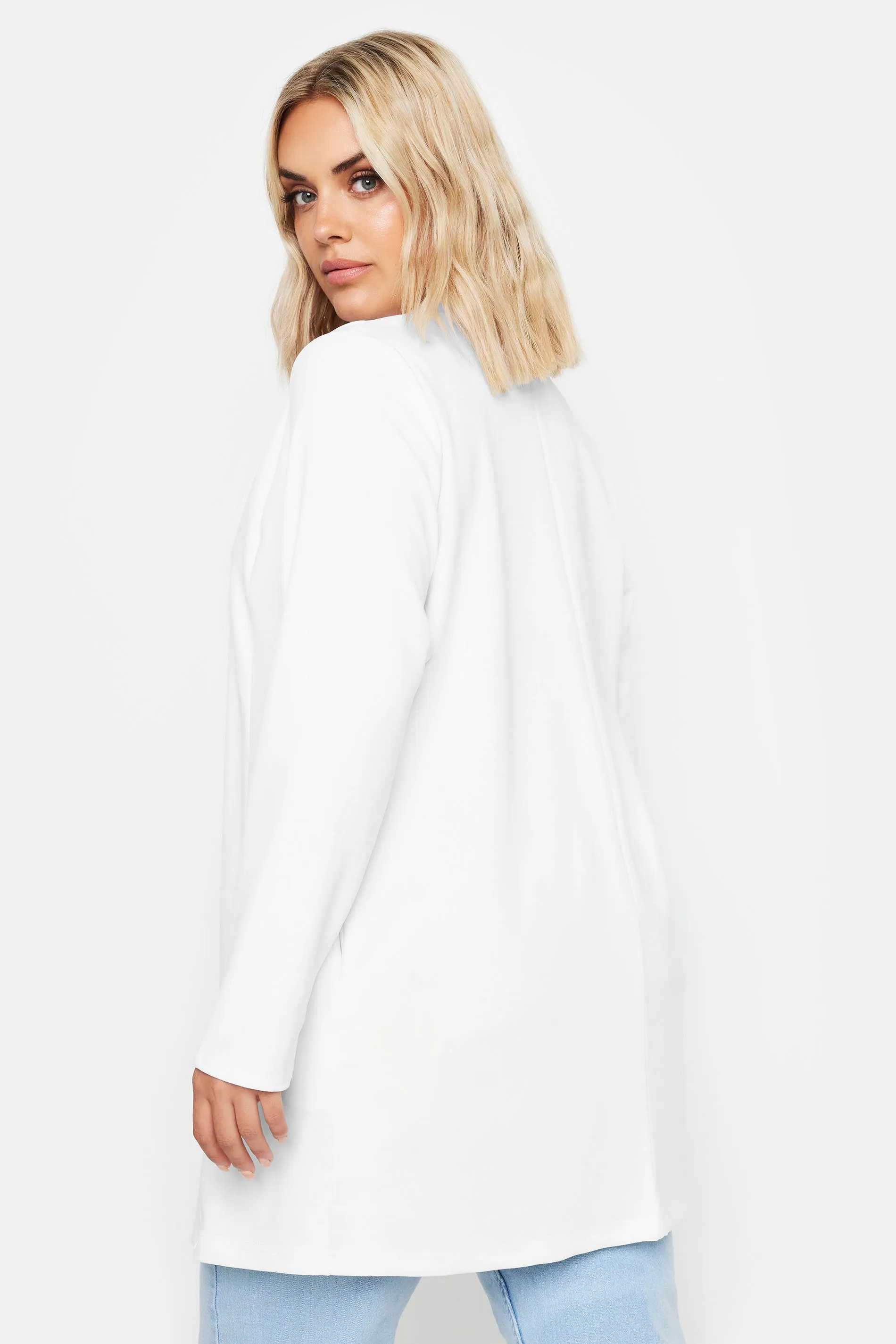 White Longline Blazer