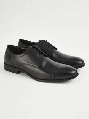 Wide Fit Black Lace Up Smart Shoes | Men | George at ASDA