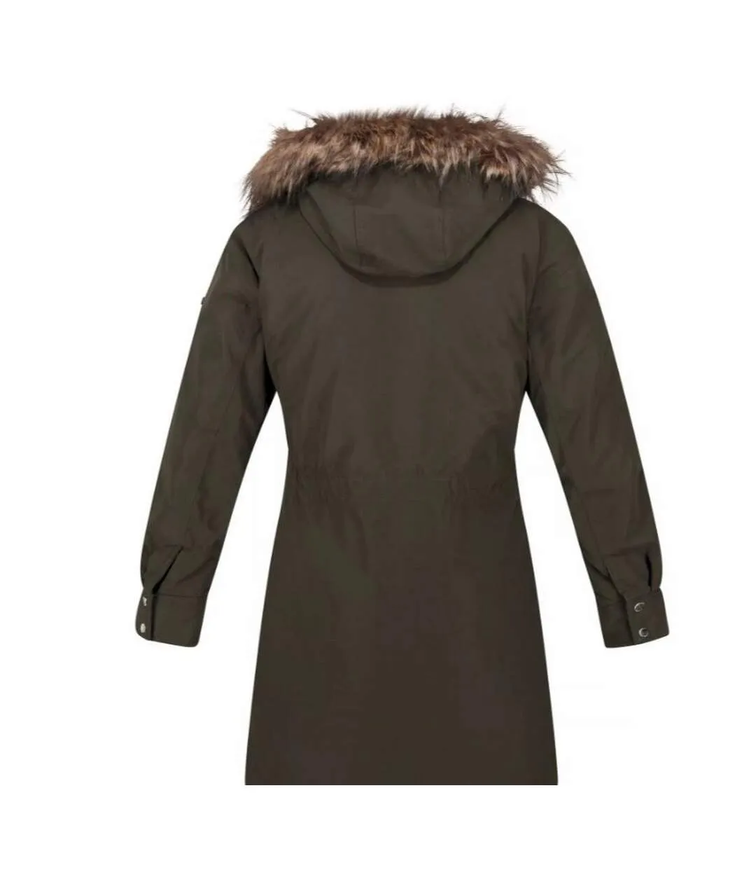 Womens/ladies shiloh faux fur trim parka copper almond Regatta