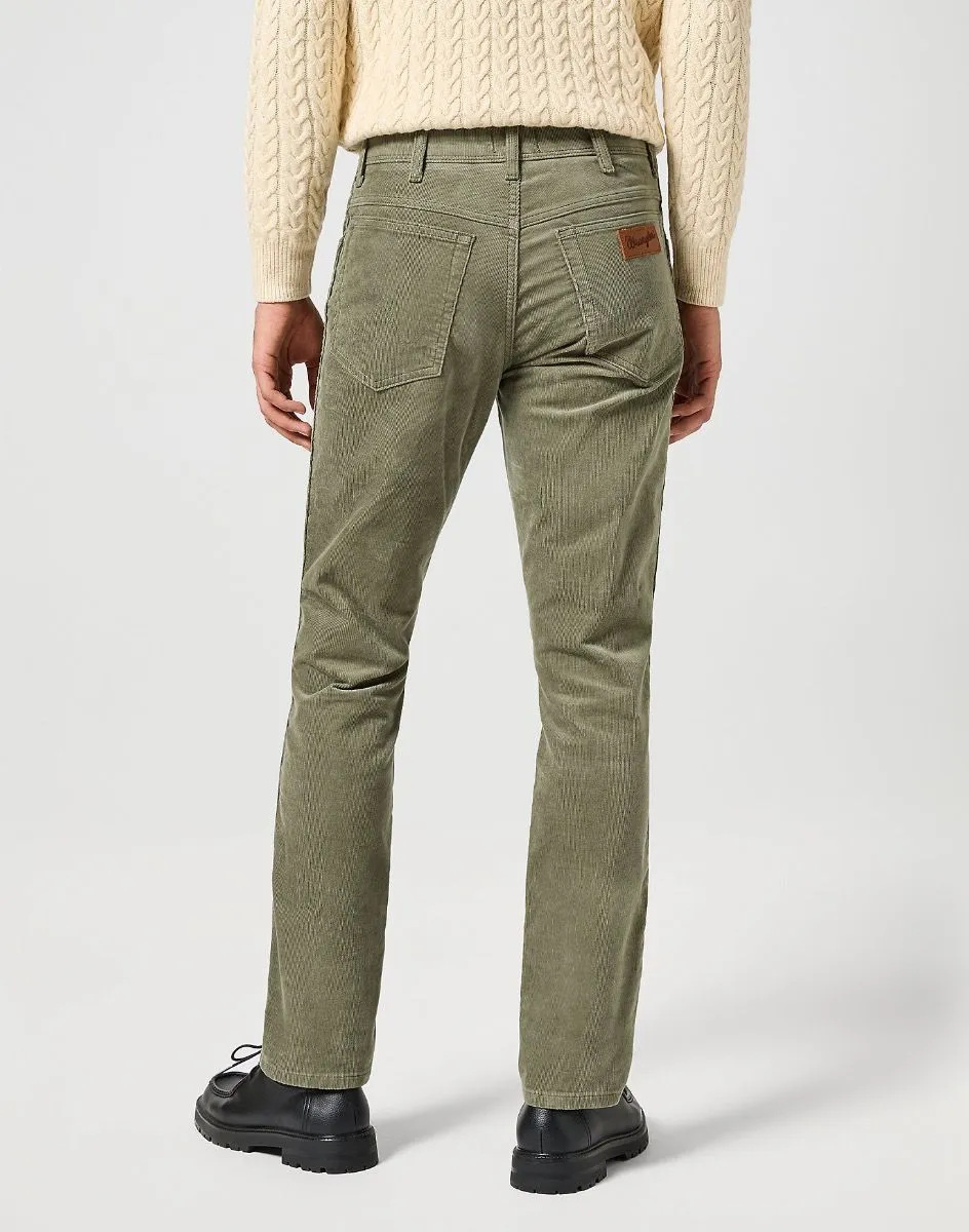 Wrangler Texas Slim Corduroy 14W Jeans Dusty Olive